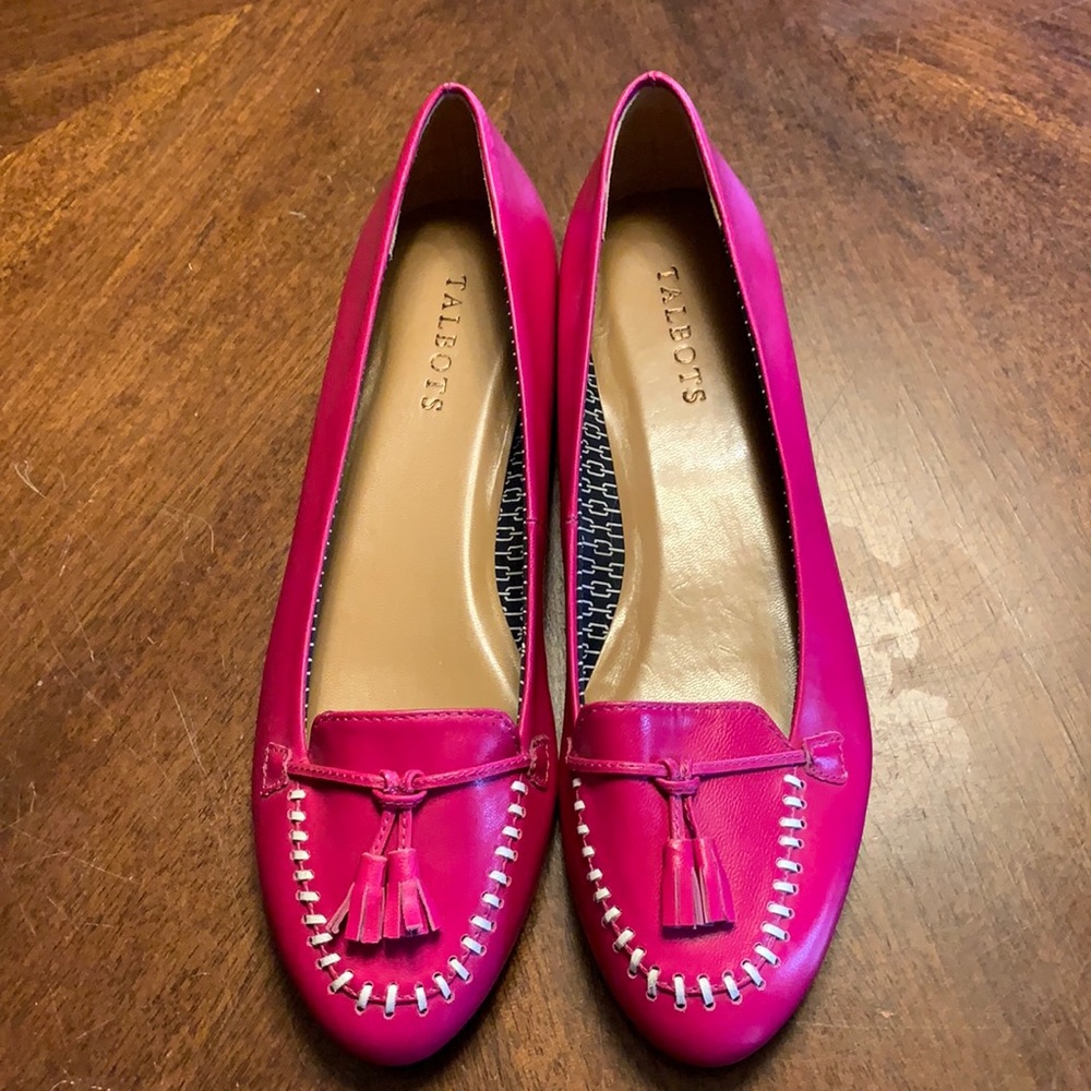 NEW Talbots Pink Leather Flats